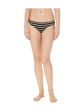 Lauren Ralph Lauren Womens Metallic Striped Swim Bottom Separates Black 12